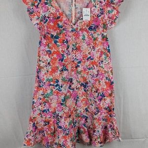 J. Crew floral spring midi dress size 6 nwt